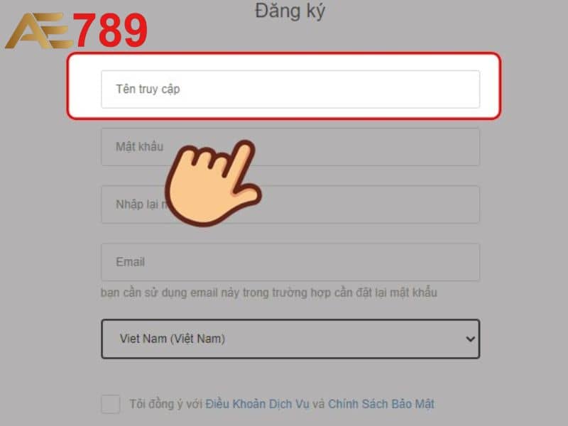 4 bước đăng ký AE789 nhanh chóng và đơn giản