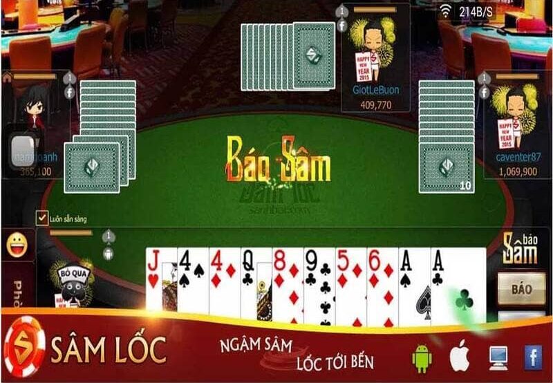 Sâm lốc online sử dụng bộ bài tây 52 lá